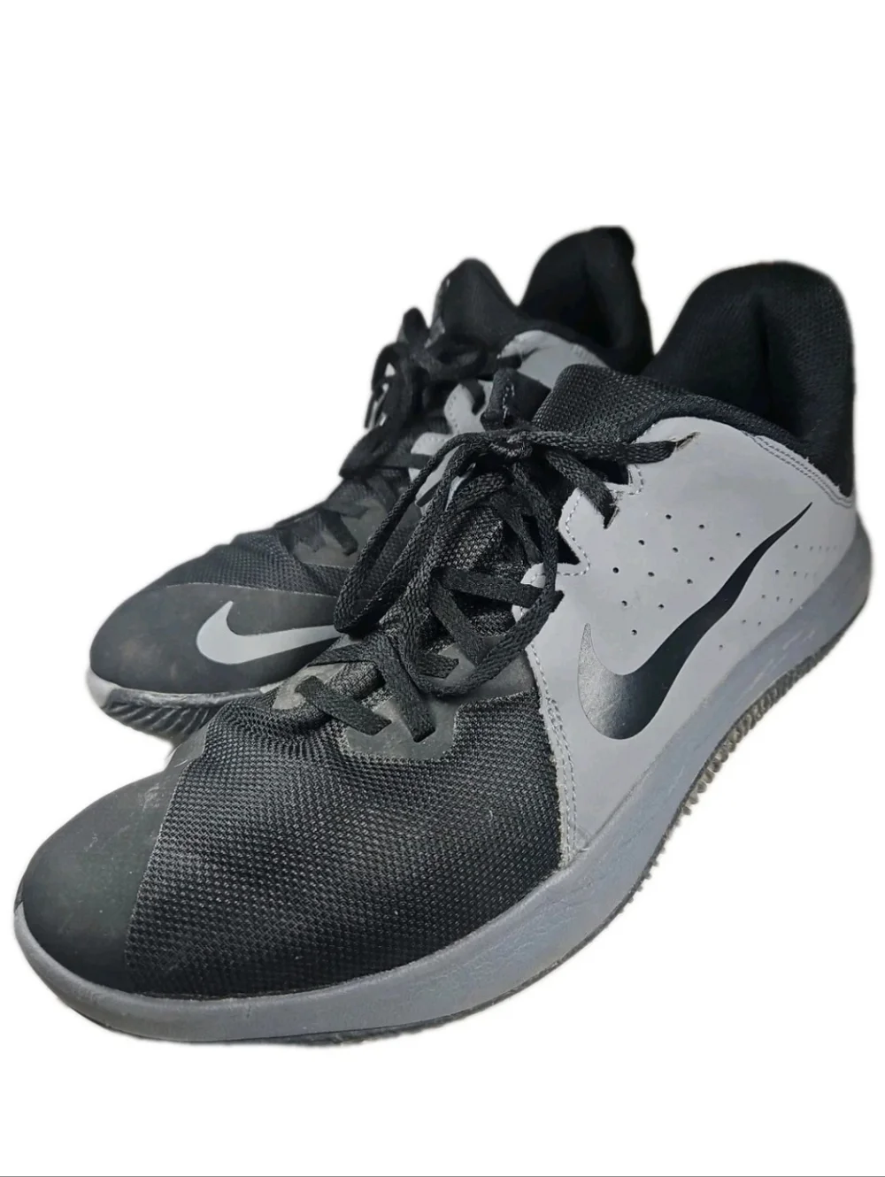 Nike Fly By Low Men Sz12 Blk Flywire Street Gym Sleaze Y2k Boho Run[6E